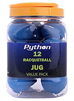【中古】【輸入品・未使用】PythonブルーRacquetballs (値パック???12ボールJug /標準カラーW /トーナメント品質。 )