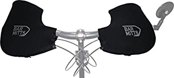 【中古】【インポート品・未当て嵌める】Bar Mitts Black Mountain/Commuter Mitts Bike Neoprene Bar Ends Mirror XL by Bar Mitts