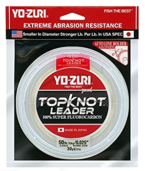 【中古】【輸入品・未使用】Yo-Zuri Topknot 30ヤード シンキングリーダー ナチュラルクリア 50ポンド