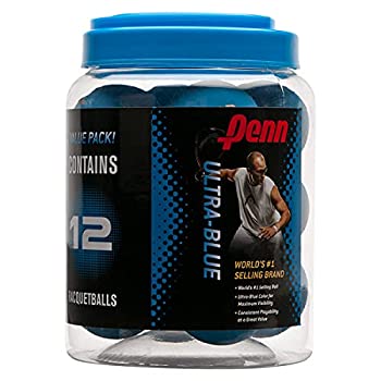 【中古】【インポート品・未当て嵌める】HEAD Penn Racquetballs Ultra-Bleu-Boite de 12