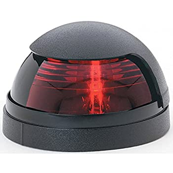 【中古】【39shop】【輸入品・未使用】Attwood★Pulsarﾃ｢ﾂﾂ｢ 1-Mile Deck Mount Red Sidelight - 12V - Black Housing by attwood（新古品）｜アトリエ絵利奈