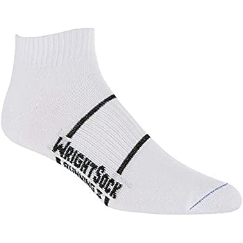 【中古】【インポート品・未当て嵌める】Wrightsock アンチブリスター ダブルレイヤー 駈けっくら II ロークォーターホワイト 黒いこと声遣い M