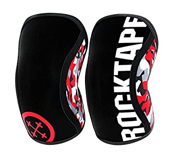 【中古】【インポート品・未当て嵌める】RockTape Assassins膝の袖???Choice 5?粍 or 7?粍厚さ???受け支えると締め付けるforウエイトリフティングトレーニングRacing Running Cyclingパワーリフ