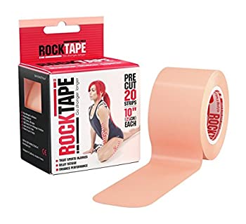 【中古】【輸入品・未使用】ロックテープ/Rock Tape(ベージュ)プリカット 20ストライプ （1ストライプ 約25.4cm）スポーツ・運動にサポートテーピング 並行輸入品
