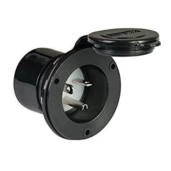 【中古】【輸入品・未使用】ParkPower by Marinco 200BBI.RV RVオンボード充電器インレット（20アンペア、125ボルト、ブラック）
