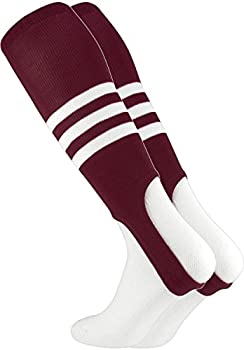 【中古】【インポート品・未当て嵌める】TCK Sportsベイスボール/ソフトボール用靴下 縞模様 7in 足にひっかける手合い L