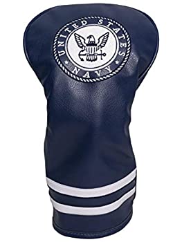 【中古】【輸入品・未使用】Team Golf ミリタリー ネイビー ヴィンテージ ドライバー ゴルフクラブヘッドカバー ぴったりフィットするデザイン レトロデザイン 優れた刺繍