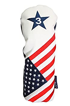 【中古】【39shop】【輸入品・未使用】USA★Patriot Golf 限定版 ヴィンテージ レトロ 愛国的 #3 メタル フェアウェイ ウッド コンサバティブ ヘッドカバー（新古品）｜アトリエ絵利奈