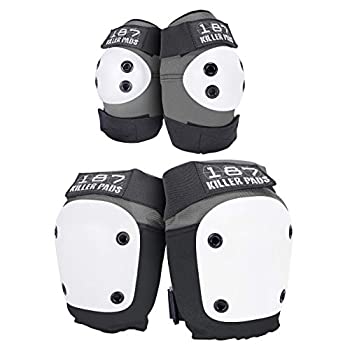 【中古】【輸入品・未使用】(X-Small Grey) - 187 Killer Pads Combo Pack Grey
