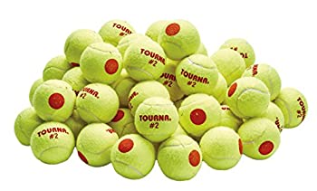 【中古】【インポート品・未当て嵌める】Tourna 低締め付ける座標軸2 オレンジドットテニスボール 60 Pack