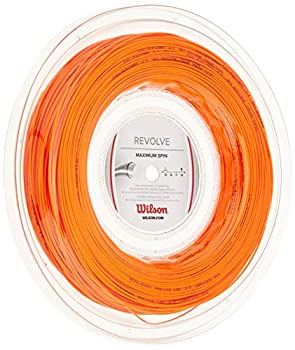 【中古】【39shop】【輸入品・未使用】ウィルソン★リボルブ 200Mロール 硬式テニスガット ポリエステル(Wilson Revolve String)(15y10m) / 1.25mm / オレンジ(新古品)|アトリエ絵利奈