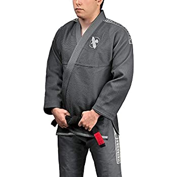 【中古】【輸入品・未使用】Hayabusa 軽量柔術Giの - グレー、A3