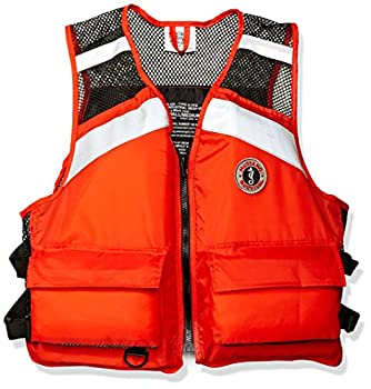 【中古】【輸入品・未使用】マスタング - 産業メッシュPFD、オレンジ、スモール/ミディアム