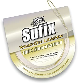 【中古】【輸入品・未使用】(90kg Clear) - Sufix Wind-On Fluorocarbon Leader Fishing Line-10m Leader