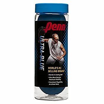 【中古】【輸入品・未使用】Penn ultra-blue Racquetballs Ten cans ブルー