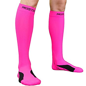 【中古】【輸入品・未使用】Meister 段階式着圧ランニングソックス1組 20～25mmHg 脛痛症向け M