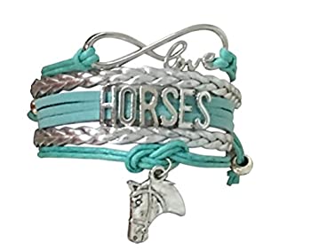 【中古】【輸入品・未使用】infinityコレクションガールズホースチャームブレスレット、馬Lovers Equestrianジュエリー???Perfectギフトレディース、ガールズ