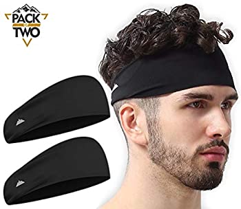 【中古】【輸入品・未使用】メンズ ヘッドバンド - メンズ 汗止めバンド & スポーツ ヘッドバンド ランニング トレーニング 試合を制覇 - 究極のパフォーマンス ストレッチ