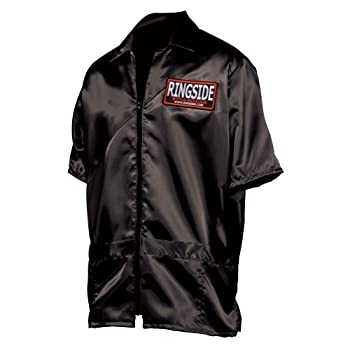 【中古】【インポート品・未当て嵌める】Ringside Stock Cornermen\u0027s 上衣 黒いこと レギュラー/L