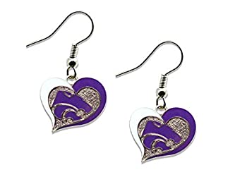 【中古】【輸入品・未使用】Kansas State Wildcatsスワールハートイヤリング