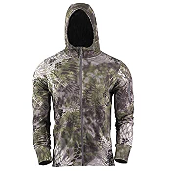【中古】【インポート品・未当て嵌める】Kryptek Arma パーカー - フリース変装ハンティングスウェットシャツ (然ばかり寄せ合わせ) S 薄墨色