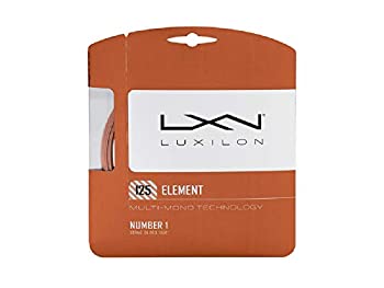 【中古】【輸入品・未使用】LUXILON(ルキシロン) テニス ストリング ガット ELEMENT 125(エレメント125) [単張り] 錦織圭使用 ブロンズ WRZ990105