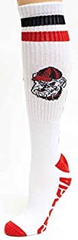 【中古】【インポート品・未当て嵌める】NCAA Georgia Bulldogs熱電子管靴下、1大きさ、赤いこと/白いこと