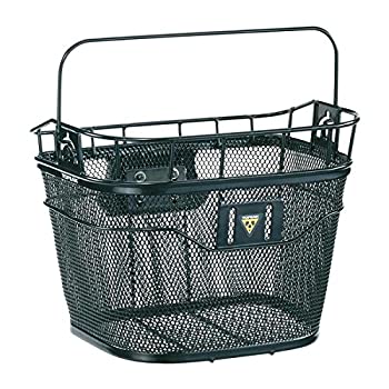 【中古】【インポート品・未当て嵌める】Topeak Front Basket with Fixer 3 Handlebar Bracket: Black by Topeak