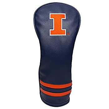 【中古】【39shop】【輸入品・未使用】Team★Golf NCAA Illinois Fighting Illini ビンテージフェアウェイゴルフクラブヘッドカバー フォームフィットデザイン レトロデザイン 優れた刺（新古品）｜アトリエ絵利奈 12,008円