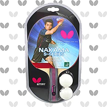 【中古】【輸入品・未使用】バタフライNakama s7すべて木製blade-sapphira 1.9?Rubbersテーブルテニスラケット
