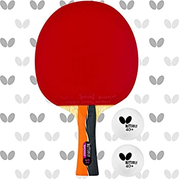 【中古】【輸入品・未使用】バタフライNakama s1カーボンblade-sriver 1.9?Rubbersテーブルテニスラケット