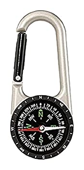 【中古】【輸入品・未使用】Rothco Carabiner Zinc Compass