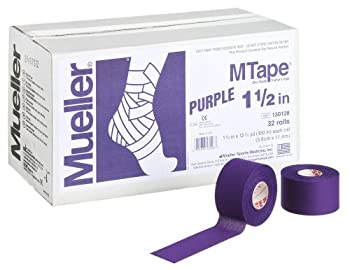 【中古】【39shop】【輸入品・未使用】Mueller(ミューラー)★Mテープ チームカラー 38mm パープル Mtape Team Color Purple [32個入り] 非伸縮コットンテープ 130826 パープル 38mm（新古品）｜アトリエ絵利奈