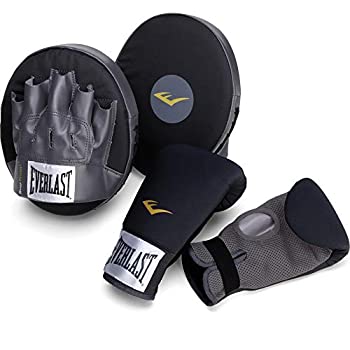 【中古】【輸入品・未使用】Everlast 3010 ボクシングフィットネスキット ブラック/グレー