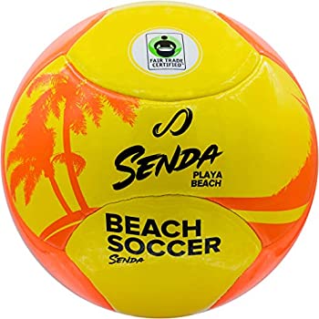 【中古】【39shop】【輸入品・未使用】Senda★Playa ビーチサッカーボール フェアトレード認定 オレンジ/イエロー Size 4 (Ages 8 - 12)（新古品）｜アトリエ絵利奈