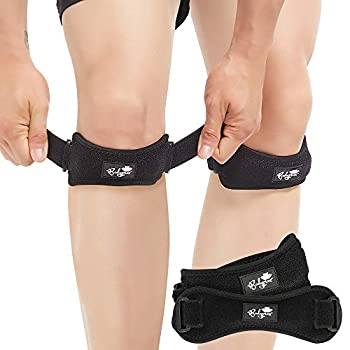 【中古】【輸入品・未使用】Bodyprox 膝蓋腱 膝ストラップ 2本セット 膝痛軽減 サポートブレース ハイキング サッカー バスケットボール ランニング ジャンパー膝 テニス 腱