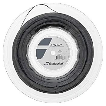 【中古】【輸入品・未使用】バボラ (Babolat) テニス用ストリング SYN GUT (シンガット) ブラック 長さ200m ゲージ1.25mm 243144