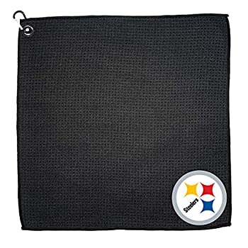 【中古】【インポート品・未当て嵌める】Team Golf NFL ピッツバーグ・スティーラーズ マイクロファイバーゴルフタオル 15 x 15 マルチ色合い 無償性大きさ 32483