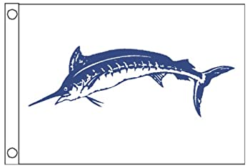 【中古】【輸入品・未使用】(Blue Marlin) - Taylor Made Products Fisherman's Catch Flag Fish Pennant Nylon 30cm x 46cm