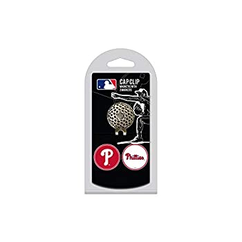 【中古】【輸入品・未使用】MLBキャップクリップ ゴルフボールマーカー2個付き no size レッド