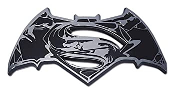 【中古】【輸入品・未使用】スーパーマン/バットマン(アンティーク調)クロームオートエンブレム