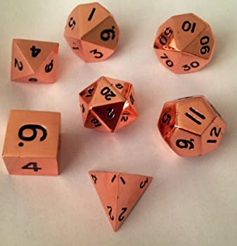 【中古】【輸入品・未使用】[メタリックダイスゲーム]Metallic Dice Games Metal Dice Polyhedral Set of 7 die Copper LIC003 [並行輸入品]