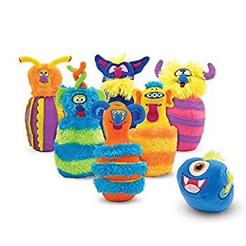 【中古】【インポート品・未当て嵌める】Melissa \u0026 Doug Monster Plush Bowling Game