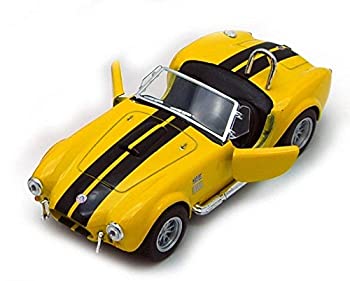 【中古】【輸入品・未使用】Kinsmartイエロー/ブラックストライプ1965?Shelby Cobra 427?S / C Convertible 1?/ 32スケールDiecast Car