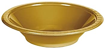 【中古】【インポート品・未当て嵌める】Glittering Gold (Gold) Plastic Bowls 晴れ晴れしいな金（ゴールド）可塑性物質どんぶり鉢♪ハロウィン♪クリスマス♪ 皿・プレート-食器