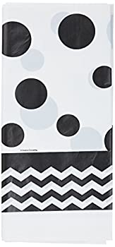【中古】【39shop】【輸入品・未使用】Chevron★/ Dots Black - Plastic Tablcover シェブロン/ドットブラック - プラスチックTablcover ♪ハロウィン♪クリスマス♪(新古品)|アトリエ絵利奈