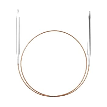 【中古】【輸入品・未使用】【ヨーロッパ版】addi ドイツ製 メタル（ターボ）輪針 長さ150cm 【コードの色：ゴールド】 (4.0mm)