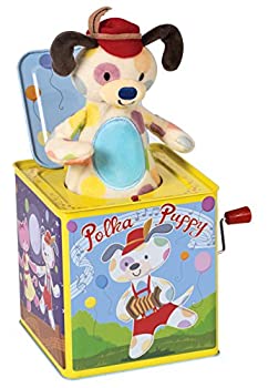 【中古】【インポート品・未当て嵌める】Schylling 水玉犬ころダンシングジャックボックス手あそび