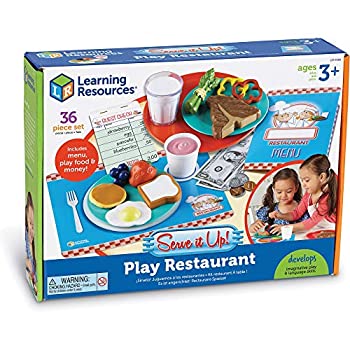 【中古】【39shop】【輸入品・未使用】Learning★Resources Serve It Up!プレイレストラン ごっこセット 35ピース 対象年齢3歳以上(新古品)|アトリエ絵利奈