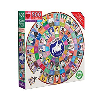 【中古】【輸入品・未使用】eeBoo 女性用投票ラウンドジグソーパズル 大人用 500ピース